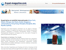 Tablet Screenshot of expat-magazine.com